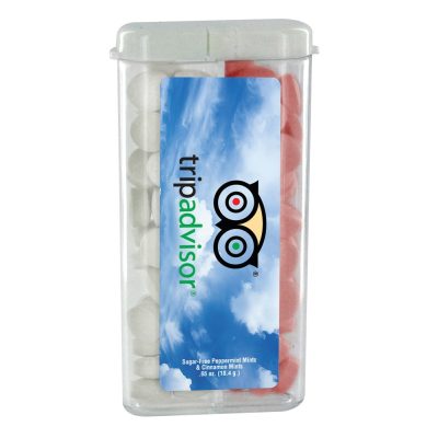Sugar Free Mints in a Rectangular Flip-Top Dual Dispenser-1
