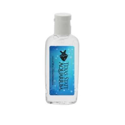 1 oz Clear Sanitizer in Oval Bottle-1
