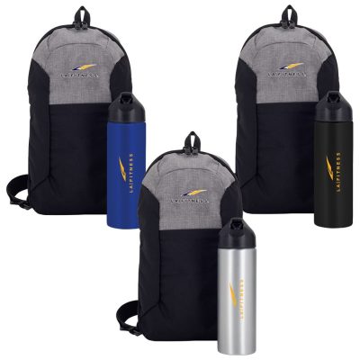 Pac-It Ready Sling Bag & Water Bottle Gift Set-1